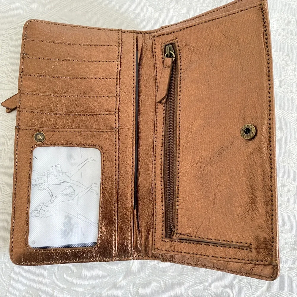 Junior drake brown bronze long wallet